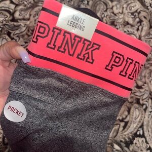 PINK Ankle Legging-L (NWT)